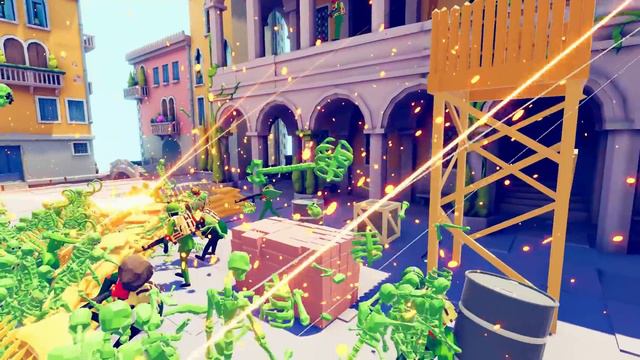 Zombie 100 Units vs Army Soldier - Totally Accurate Battle Simulator TABS смотреть онлайн