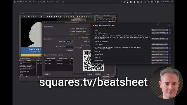 Run a Video Podcast with OBS & Beat Sheet смотреть онлайн