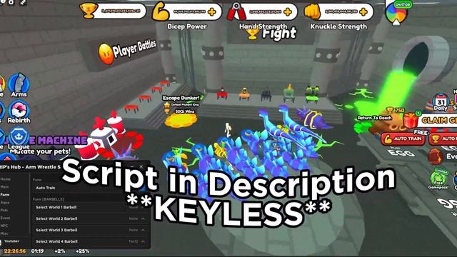 (BEST) Arm Wrestle Simulator Script Roblox Dupe Hack, Infinite Rebirth, MORE (2023 Pastebin) смотреть онлайн