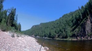 Рыбалка на хариуса на реке малая Бирюса часть 2. Pesca en el río de montaña 2