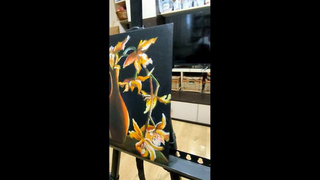 Картина цветы в кувшине 