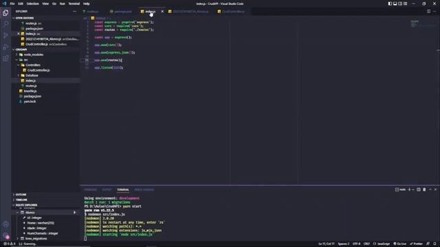 CRIANDO CRUD API COM NODE JS & BANCO DE DADOS SQLITE смотреть онлайн