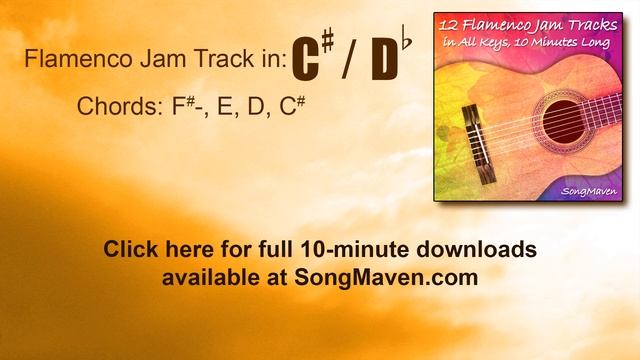 Flamenco Backing Track, Key of C# смотреть онлайн