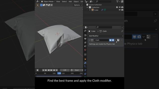 Blender Secrets - Making a Pillow in one minute (Updated for Blender 3.1) смотреть онлайн
