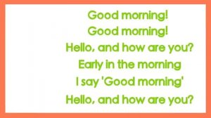Good Morning Song for Kids (with lyrics) | The Singing Walrus