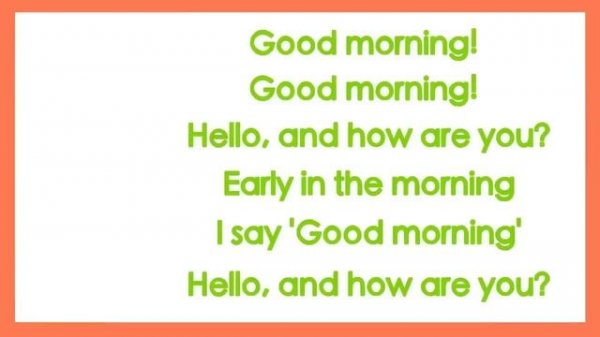 Good Morning Song for Kids (with lyrics) | The Singing Walrus