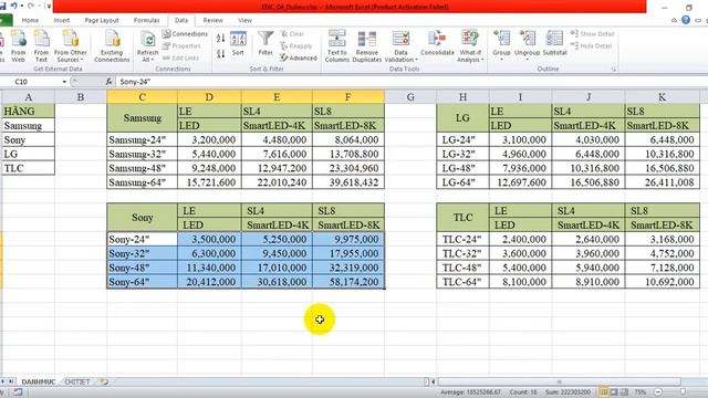 [HUTECH] Module 1 - Excel nâng cao - Đề số 4 - Câu 1,2,3,4,5 смотреть онлайн