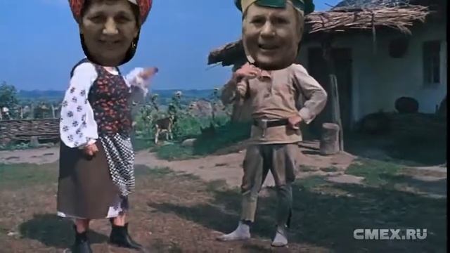 Бабушка Люба и дедушка Коля танцуют Гапака))) смотреть онлайн