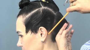 Затылочная зона и височная в короткой стрижке
