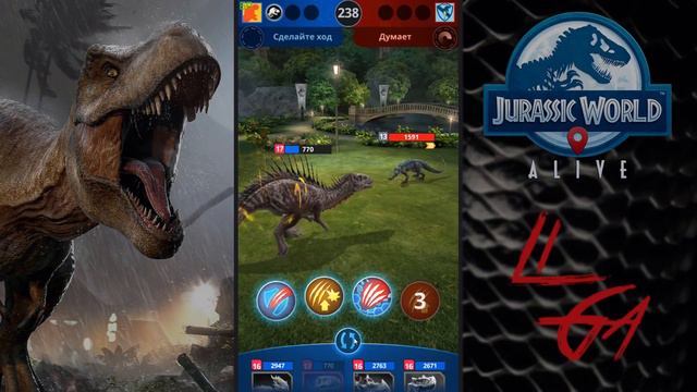 Парамолох гибрид Стигимолоха и Паразауролофа Jurassic World Alive