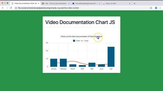Chart.JS Video Documentation Basic 7 смотреть онлайн