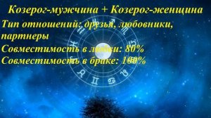 Совместимость Козерог-мужчина и Козерог-женщина