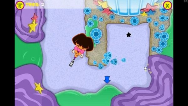 Dora's Star Mountain Mini-Golf / flash longplay
