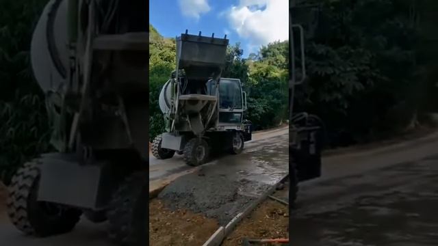 3m3 self -loading concrete mixer working show смотреть онлайн