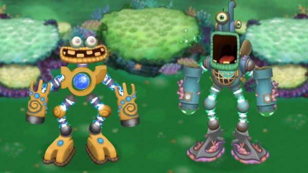 Wubbox, Rare Wubbox, Epic Wubbox - Water Island Trio (My Singing Monsters)