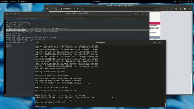 Установка MySQL 8.0 на Ubuntu Server 21.04 смотреть онлайн