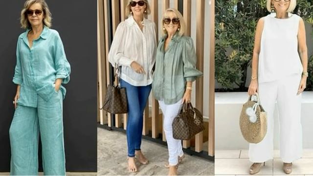 ЛЬНЯНЫЕ БЛУЗЫ 2023/МОДНЫЕ ФАСОНЫ ДЛЯ ЖАРКОГО ЛЕТА смотреть онлайн