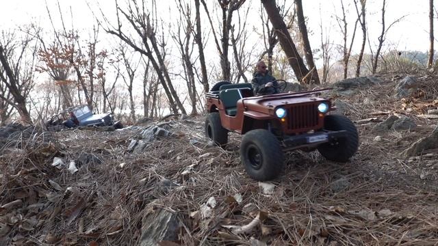1/6 Scale Willys Jeep │ U.S 1/4 Ton 4x4 Truck Off Road Adventure│#3 In The Mountains. смотреть онлайн
