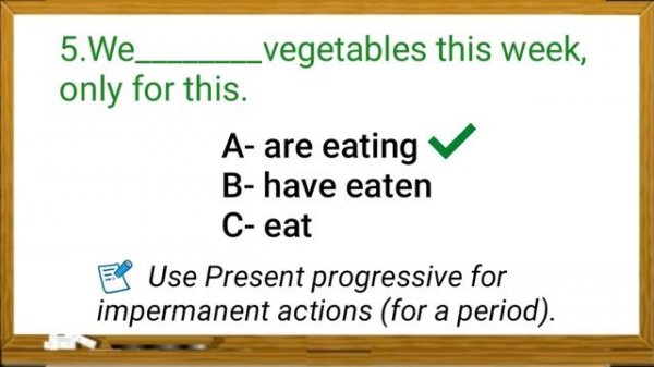 present simple vs present continuous vs present perfect - quiz - exercises - test - answers
