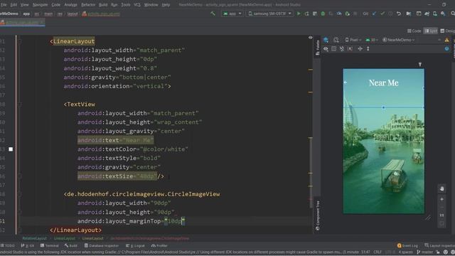 Near Me | Design and link Splash, Login, Signup and Forget Activity in Android Java Part(2) смотреть онлайн