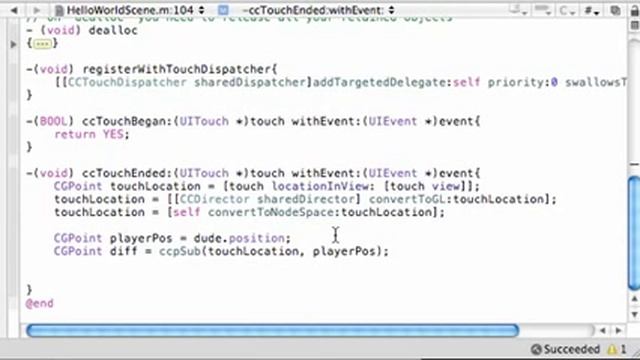 Cocos2D iPhone Tutorials 17 Making the Dude Move! YouTube смотреть онлайн