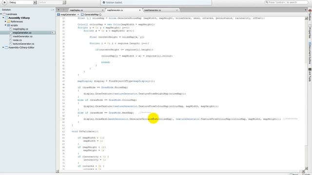 Генератор ландшафта на Юнити (Landmass Generator). Создание меша карты. Урок 4 смотреть онлайн