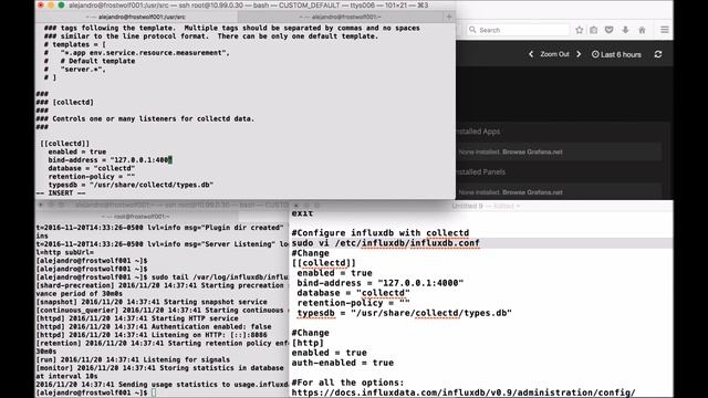 Grafana Influxdb Collectd - Monitor Linux Temperature смотреть онлайн