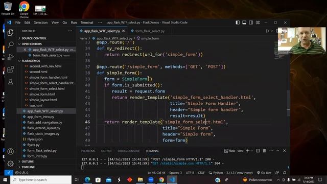 Python Flask WTForm Demo: SelectField (Drop-down select) смотреть онлайн