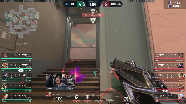 C9 vs MIBR — VCT Americas Kickoff — Grupos — Mapa 2 смотреть онлайн