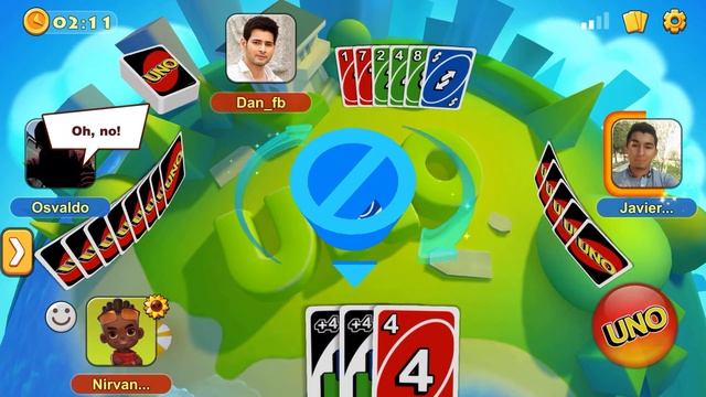 Uno Mobile Game Play 2vs2 | 2 Draw 4 | 2 Wild Cards Fun Game Play смотреть онлайн