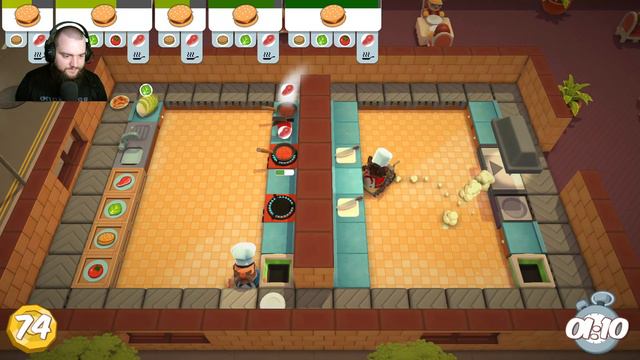 Совместный беспредел на кухне ➤ Overcooked смотреть онлайн