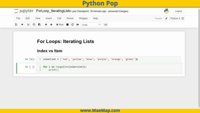 Python Pop: For Loops- Iterating Index vs Item смотреть онлайн