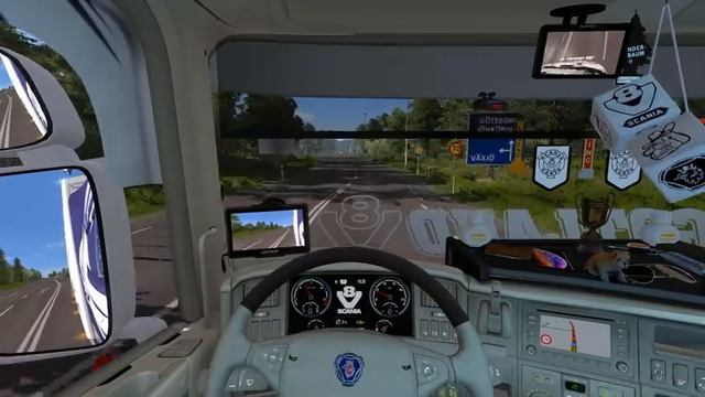 ETS2 (v1.34) - Scania RJL Tandem V8 Sound + Interior [Special Combo Skin Pack!] смотреть онлайн