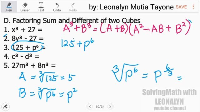 Factoring Sum and Different of two Cubes | x³ + 27 Algebra смотреть онлайн