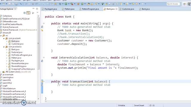 Java in Tamil - Passing Parameters to methods from Other Class смотреть онлайн