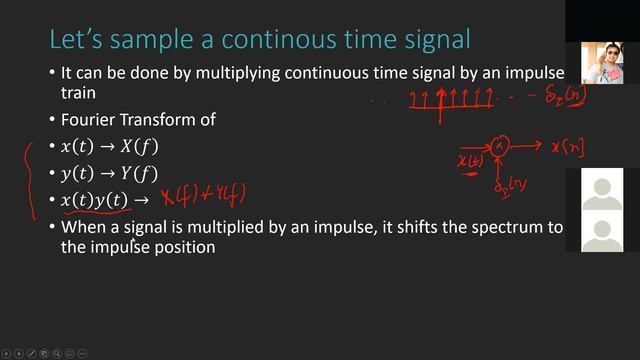 Sampling Theory | Converting a Continuous Time Signal to Discrete Time смотреть онлайн