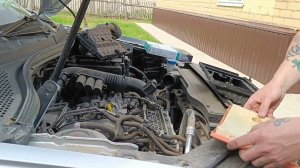 Замена воздушного фильтра на Фольксваген Тигуан, Volkswagen Tiguan  #тигуан #тигуанфильтр
