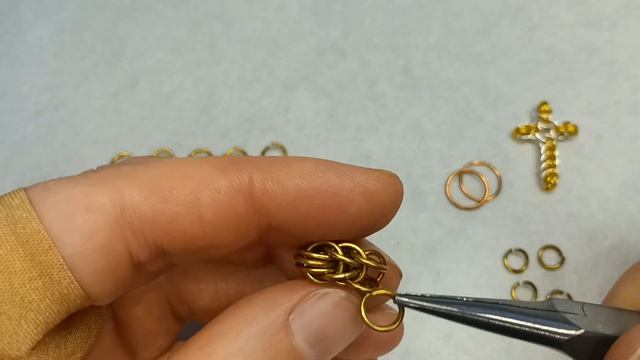 Кольчужный кулон Кельтский крест из проволоки своими руками