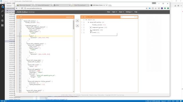 8.4 How To Mod Minecraft With Add-Ons - JSON Editor Online