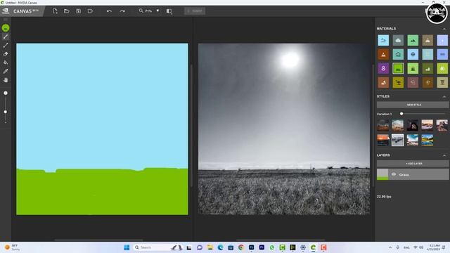 Paint With AI | Introducing the NVIDIA Canvas App in hindi | NVIDIA Studio 2023 | cyber droid смотреть онлайн