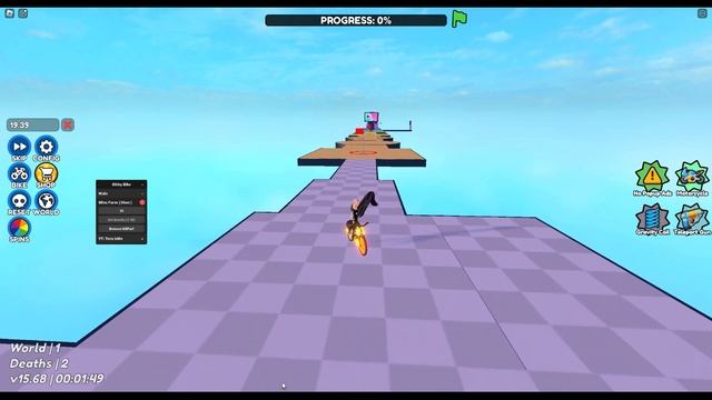 Roblox Obby But You're on a Bike Script - Get All Bike | Wins Farm смотреть онлайн