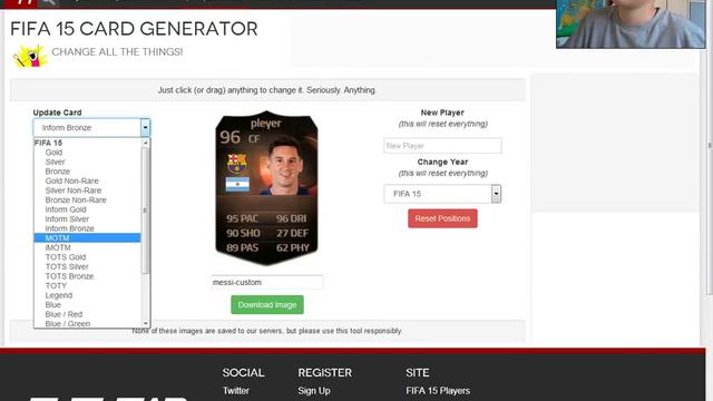 создаём свою карточку fifa 15 смотреть онлайн