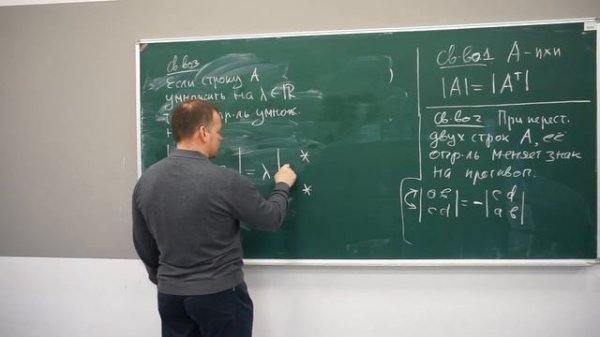 Лекция 5.1. Свойства определителя матрицы