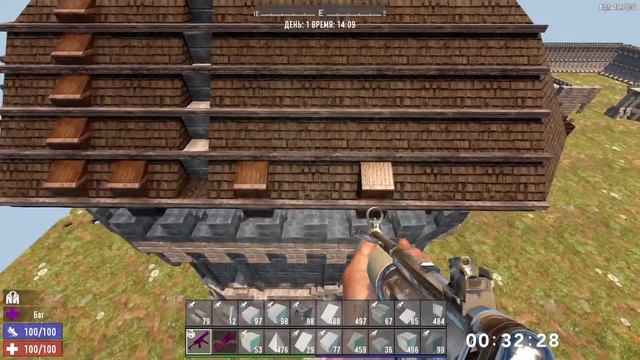 Средневековый замок строительство - 7 Days To Die - #24 смотреть онлайн