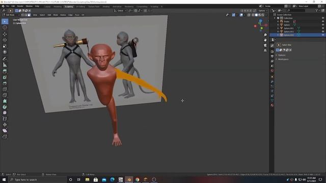 MAKING 3D MONKEY IN BLENDER (DAILY MODEL #19) смотреть онлайн