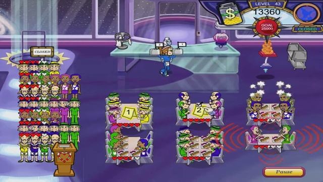 Diner Dash 3: Flo on the Go Walkthrough - Level #43 - Rocket - Onion Rings смотреть онлайн