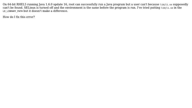 DevOps & SysAdmins: Cannot find open shared object file libjli.so -- no such file or directory смотреть онлайн