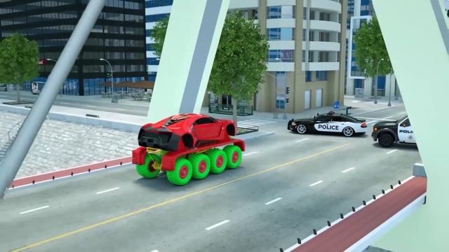 Meet New Police Cars Sergeant Lucas - Wheel City Heroes (WCH) - New police car villain смотреть онлайн