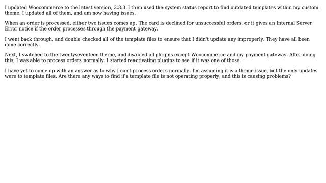 Wordpress: Woocommerce Update Causing Internal Server Error смотреть онлайн