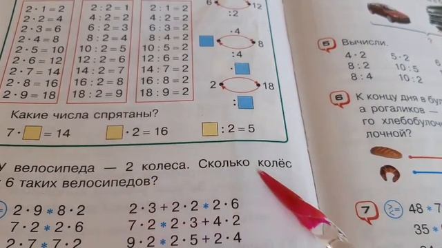 Математика. 2 класс. Урок 116. Таблицы деления на 2 и с частным 2 смотреть онлайн